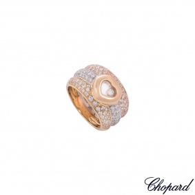 Chopard Tri-Colour Gold Happy Diamonds Ring 82/2271-20